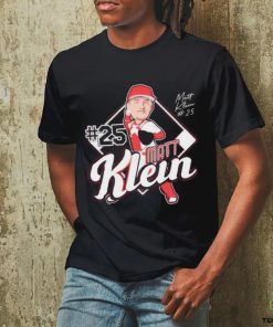 Original Louisville Cardinals Matt Klein no 25 caricature shirt