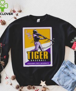 Original Lsu Tiger Baseball Card Pocket T shirt