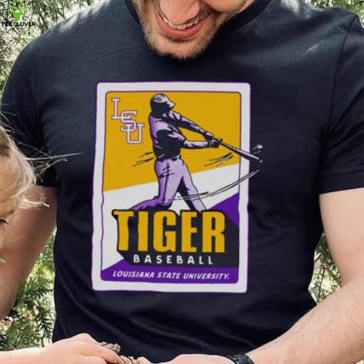 Original Lsu Tiger Baseball Card Pocket T hoodie, sweater, longsleeve, shirt v-neck, t-shirt