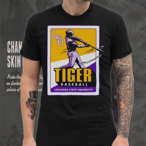 Original Lsu Tiger Baseball Card Pocket T hoodie, sweater, longsleeve, shirt v-neck, t-shirt