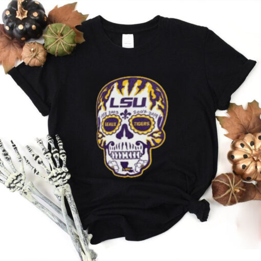 Original Lsu sugar skull hoodie, sweater, longsleeve, shirt v-neck, t-shirt