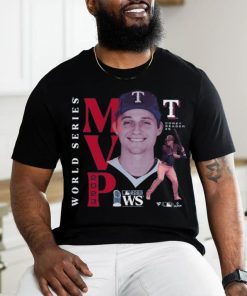 Original MLB Baseball Corey Seager Texas Rangers 2023 World Series Champions MVP Shirt