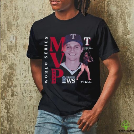 Original MLB Baseball Corey Seager Texas Rangers 2023 World Series Champions MVP Shirt