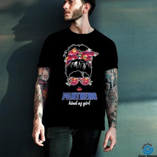 Original Messy Bun Florida Panthers Kind Of Girl T shirt
