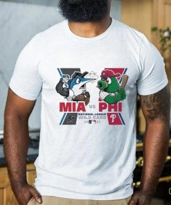 Original Miami Marlins vs Philadelphia Phillies Mascot National League Wild Card 2023 T Shirt 1 Original Miami Marlins vs Philadelphia Phillies Mascot National League Wild Card 2023 T Shirt