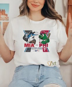 Original Miami Marlins vs Philadelphia Phillies Mascot National League Wild Card 2023 T Shirt 3 Original Miami Marlins vs Philadelphia Phillies Mascot National League Wild Card 2023 T Shirt