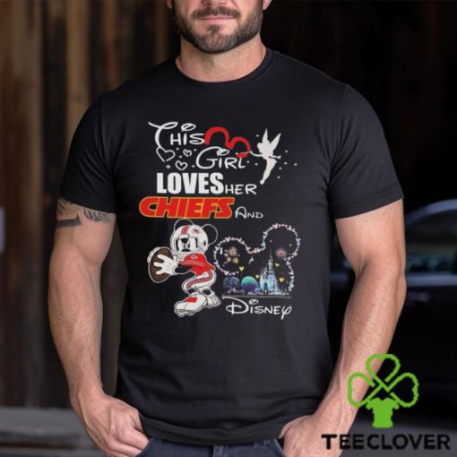 Original Mickey Mouse This Girl Loves Her Kansas City Chiefs And Disney T shirt