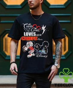 Original Mickey Mouse This Girl Loves Her Kansas City Chiefs And Disney T shirt