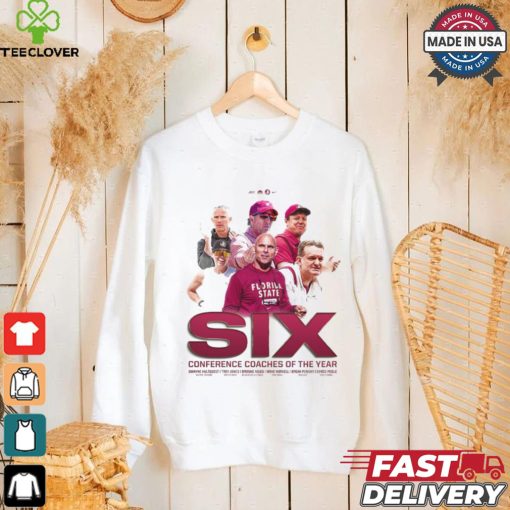 Original Mike Norvell FSU Seminoles Six Conference Coaches Of The Year shirt