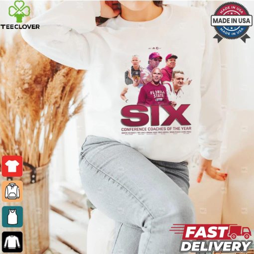 Original Mike Norvell FSU Seminoles Six Conference Coaches Of The Year shirt
