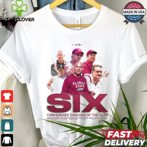 Original Mike Norvell FSU Seminoles Six Conference Coaches Of The Year shirt
