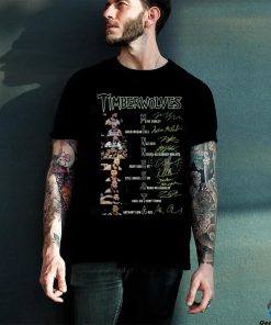 Original Minnesota Timberwolves Basketball Team Signatures T Shirt