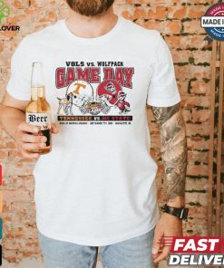 Original NC State Wolfpack 2024 Oxford Grey Duke’s Mayo Classic NC State vs. Tennessee T Shirt