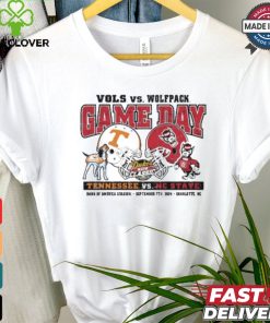 Original NC State Wolfpack 2024 Oxford Grey Duke’s Mayo Classic NC State vs. Tennessee T Shirt