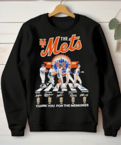 Original New York Mets Baseball Team Abbey Road 1962 2024 Signature Thank You For The Memories Shirt