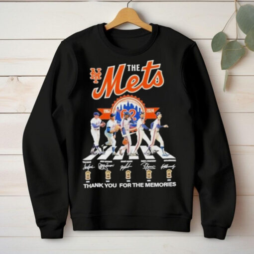 Original New York Mets Baseball Team Abbey Road 1962 2024 Signature Thank You For The Memories Shirt