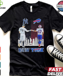 Original New york yankees aaron judge buffalo bills josh allen proud shirt