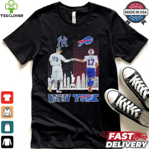 Original New york yankees aaron judge buffalo bills josh allen proud shirt