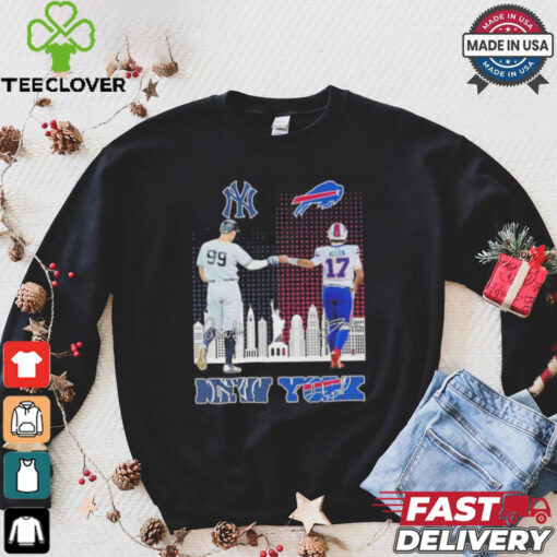 Original New york yankees aaron judge buffalo bills josh allen proud shirt