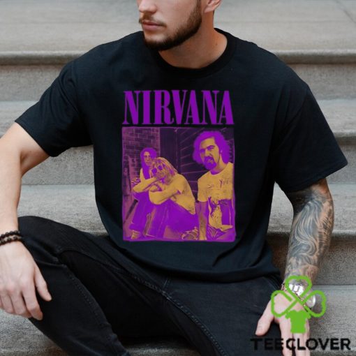 Original Nirvana Purple Group T shirt