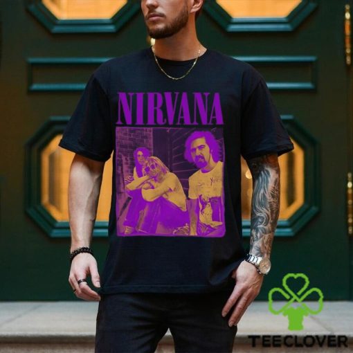 Original Nirvana Purple Group T shirt