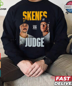 Original Paul Skenes Pittsburgh vs. Aaron Judge Yankees 2024 Game Shirt