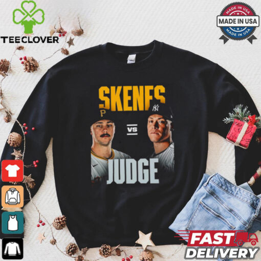 Original Paul Skenes Pittsburgh vs. Aaron Judge Yankees 2024 Game Shirt