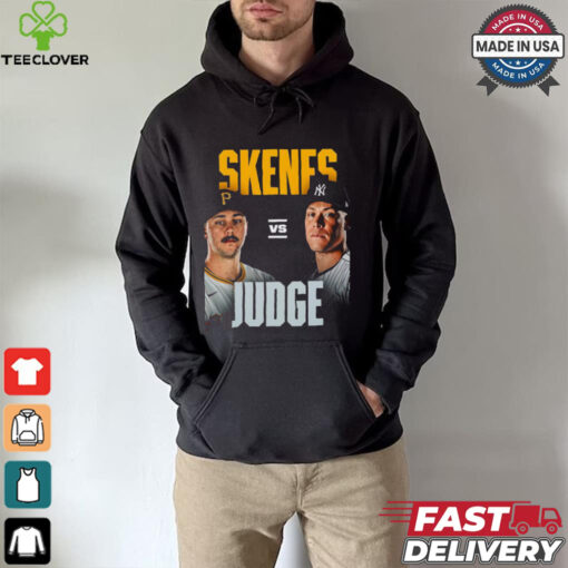 Original Paul Skenes Pittsburgh vs. Aaron Judge Yankees 2024 Game Shirt