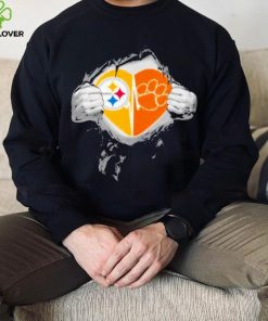 Original Pittsburgh Steelers Clemson Cleveland Tigers In My Heartbeat Shirt