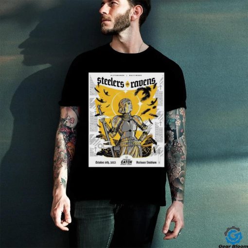 Original Pittsburgh Steelers Vs baltimore Ravens Crucial Catch Intercept Cancer Acrisure Stadium October 8th 2023 Shirt