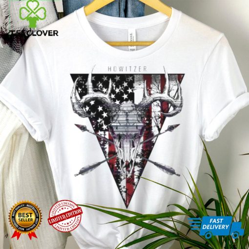 Original Retro howitzer deer American flag 2024 shirt