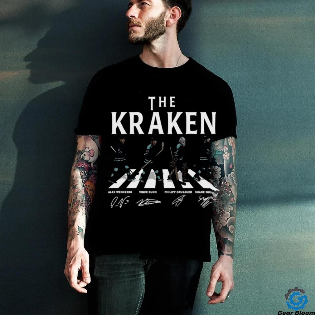 Original Seattle Kraken Walking Abbey Road Signatures Ice Hockey 2024 T Shirt Original Seattle Kraken Walking Abbey Road Signatures Ice Hockey 2024 T Shirt