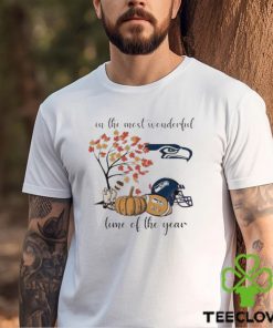 Original Seattle Seahawks In The Most Wonderful Time Of The Year 2023 T Shirt