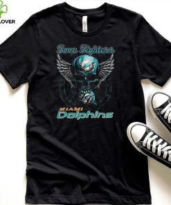 Original Skull Wings Fooz Fighters Miami Dolphins T Shirt