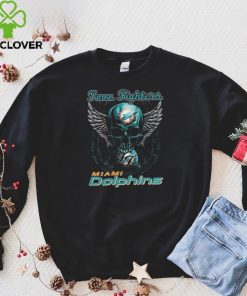 Original Skull Wings Fooz Fighters Miami Dolphins T Shirt