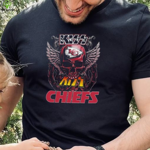 Original Skull Wings Kiss Kansas City Chiefs T Shirt