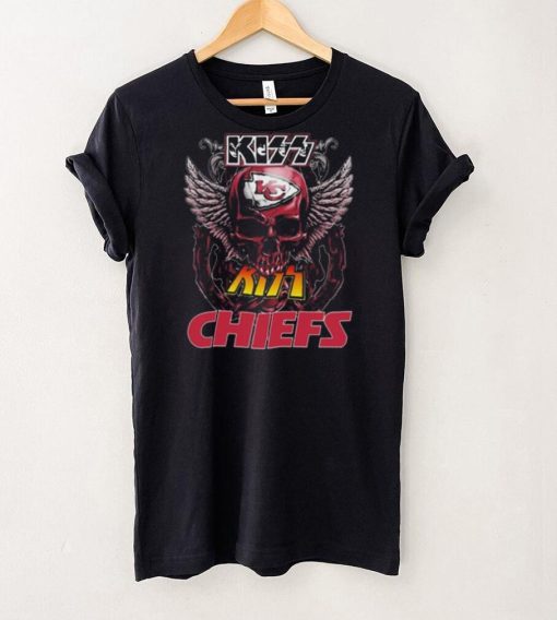 Original Skull Wings Kiss Kansas City Chiefs T Shirt