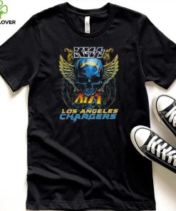 Original Skull Wings Kiss Los Angeles Chargers T Shirt