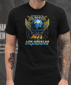 Original Skull Wings Kiss Los Angeles Chargers T Shirt