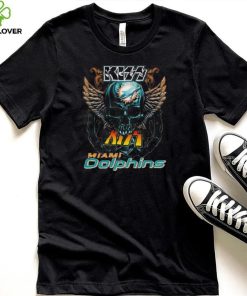 Original Skull Wings Kiss Miami Dolphins T Shirt