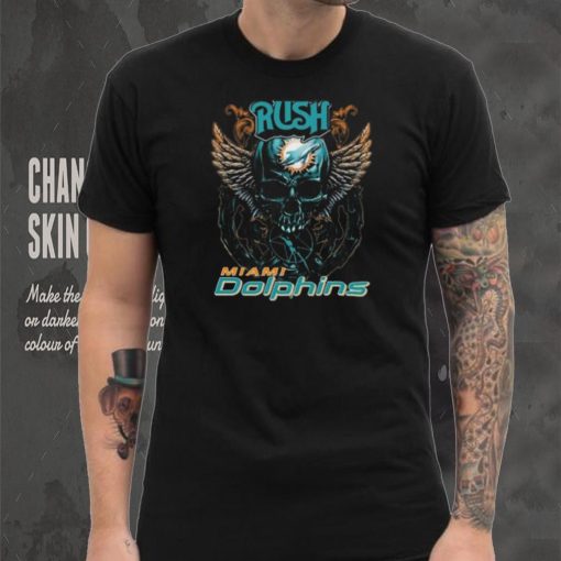 Original Skull Wings Rush Miami Dolphins T Shirt