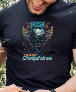 Original Skull Wings Rush Miami Dolphins T Shirt