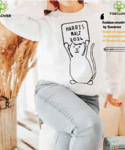 Original Small Cat and Harris Walz 2024 Sign T Shirt 1 Original Small Cat and Harris Walz 2024 Sign T Shirt