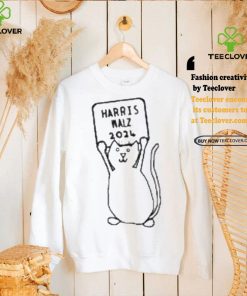 Original Small Cat and Harris Walz 2024 Sign T Shirt 2 Original Small Cat and Harris Walz 2024 Sign T Shirt