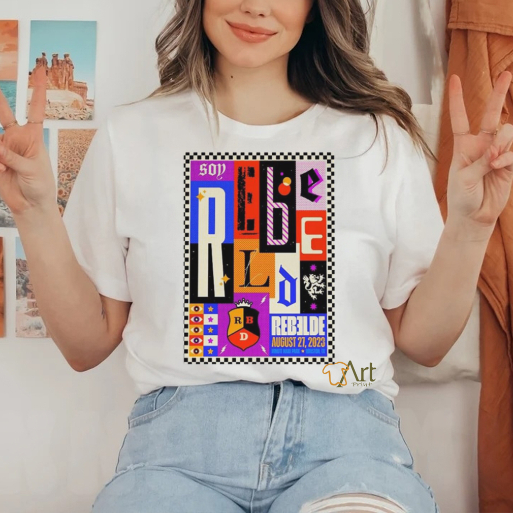 Original Soy Rebelde Tour August 27th 2023 Minute Maid Park Houston TX T Shirt Original Soy Rebelde Tour August 27th 2023 Minute Maid Park Houston TX T Shirt