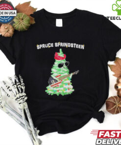 Original Spruce Springsteen Christmas Tree Playing Guitar Shirt