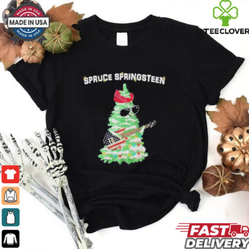Original Spruce Springsteen Christmas Tree Playing Guitar Shirt