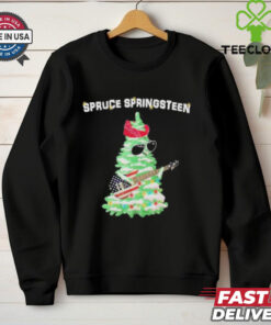 Original Spruce Springsteen Christmas Tree Playing Guitar Shirt