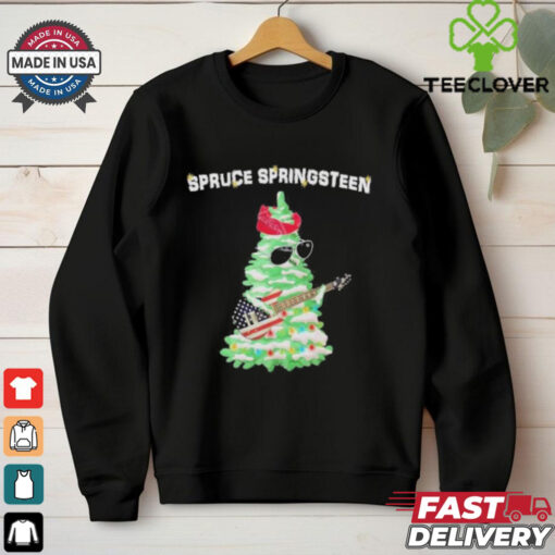 Original Spruce Springsteen Christmas Tree Playing Guitar Shirt