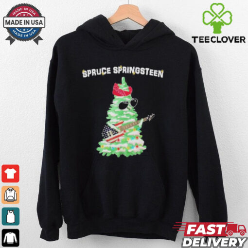 Original Spruce Springsteen Christmas Tree Playing Guitar Shirt